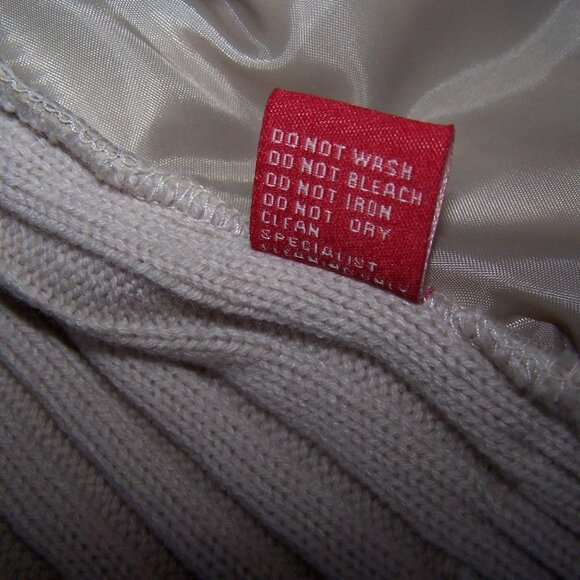 Vintage Jennyfer J Y2k Genuine Rabbit Fur Ribbed Knit Jacket Sweater, Medium - Picture 9 of 10